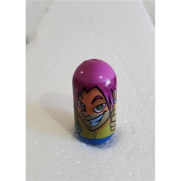 Mighty Beanz X-Treme Bean 2004 Purple Hair Character Capsule Moose Toys JA-RU - Picture 3 of 7